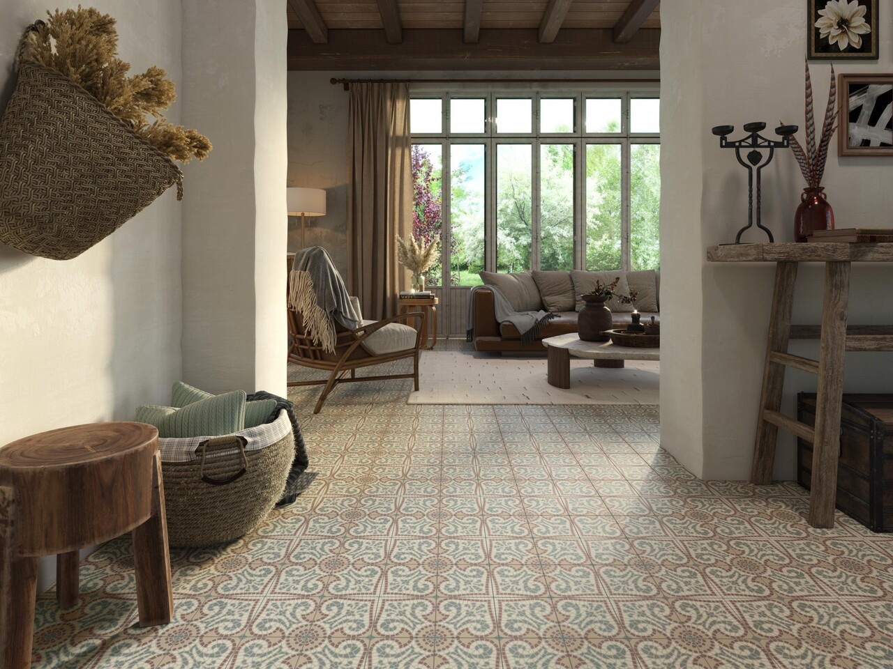 Originalité assurée avec l'effet carreaux de ciment